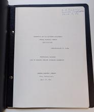 GE Specification 3078A for E-55 Electric Locomotive, PRR Electric Locomotive Replacement Program Presentation and Related Correspondence
