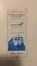 Conrail and SEPTA Schedule - Pottsville, Reading, and Philadelphia - 1976-10-31