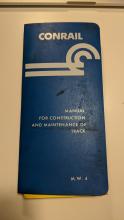 M.W. 4 Manual For Construction and Maintenance of Track in binder