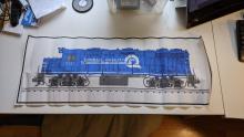 Print of GP38-2 #8141 in Conrail Quality paint scheme