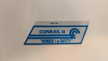 Conrail 84 Number 1 in SAFETY reflective sticker