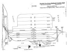 Norfolk Southern Railroad Croxton Yard Track Chart