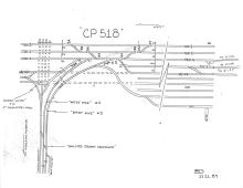 CP 518 Track Chart, 12/21/1989