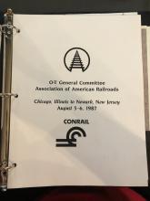 Program for OCS Trip, Chicago to Newark, August 5-6, 1987