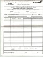 Pad of Engineer's Trip Report (EL 106-A) and Locomotive Inspection Report forms (EL 106-A R11 1-96)