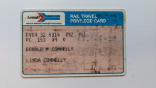 Amtrak Rail Travel Privilege Card
