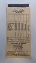 Amtrak Time Table for Trains 640, 641, 642, 643, 644 and 645. Effective February 7, 1972