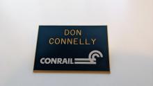 Engraved Plastic Name Tag Enscribed Don Connelly