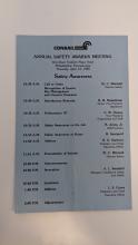 Annual Safety Awards Meeting Program, Thursday April 14 1988, Wyndham Franklin Plaza Hotel, Philadelphia PA