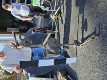 PRR position-light Bottom Arm with Terminal Box; B (bottom) head of 2-headed signal signal mast.