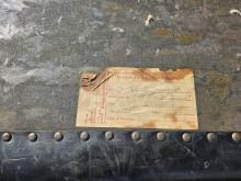 Travel trunk of Dr. R. E. Heiges, State Teachers College, Shippensburg, PA