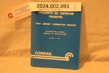 NJ Commuter Region, Accounting Division, Manual of Instructions, 1981-10-01