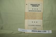 Metropolitan Timetable No. 2, 1982-04-26