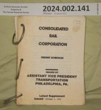 CR Freight Schedule Book, issued 1991-10-01
