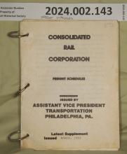CR Freight Schedule Book, issued 1992-03-01