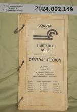 Central Region Timetable No. 2, eff. 1986-07-06