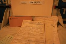 Collection of blank SOU Rwy forms
