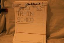 Train Schedule, September 1996