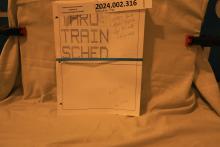 Train Schedule, September 1996