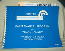 Track Chart, Northeast Region, Buffalo Division, 1987