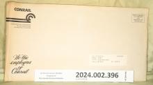 Pamphlet We the Employees of Conrail with enclosed letter & envelope