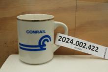 Conrail gold-rimmed mug