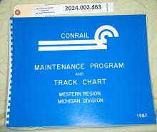 Track Chart, Western Region, Michigan Division, 1987