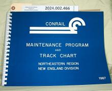 Track Chart, Northeastern Region, New Engalnd Division, 1987