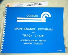 Track Chart, Northeastern Region, Mohawk Division, 1987