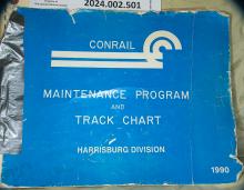 Track Chart, Harrisburg Division, 1990