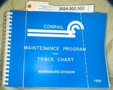 Track Chart, Harrisburg Division, 1989