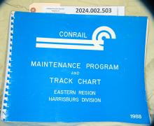 Track Chart, Eastern Region, Harrisburg Division, 1988