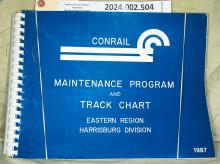 Track Chart, Eastern Region, Harrisburg Division, 1987