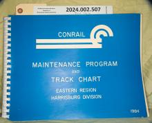 Track Chart, Eastern Region, Harrisburg Division, 1984
