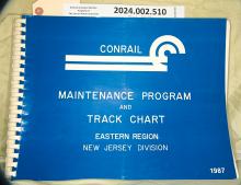Track Chart, Eastern Region, New Jersey Division, 1987