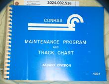 Maintenance program & track chart, Albany Division, 1991