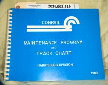 Maintenance program & track chart, Harrisburg Division, 1989