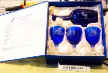 3 blue goblets & carafe, 2007 CR Shared Assets