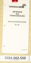 CR Air Brake and Train Handling Rules & Instructions, Form EC-99, Rev 1998-01-01
