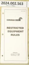 Restricted Equipment Rules eff. 1999-01-15 rev. 1999-05-01