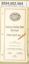 Indiana Harbor Belt Timetable No. 1, 1989-03-19