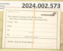 Terminal Air Brake Test MP261-C R7  1989-12-01