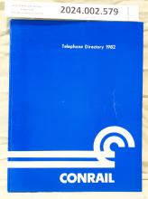 Conrail telephone directory 1982