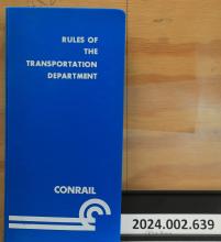 Rules of the Transportation Dept. book