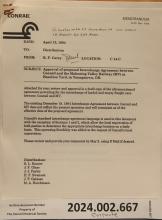 Interchange Agreement Between CR and Mahoning Valley RR, memorandum of 1994-04-13