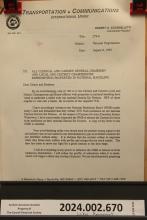 TCU announcement to members: authorization to strike, 1995-08-08