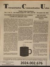 TCU weekly newsletter, 1994-11-22