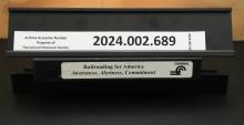 VHS tape: Railroading for America--Awareness, Alertness, Commitment