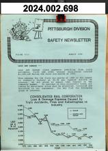 Pittsburgh Division Safety Newsletter, August 1990