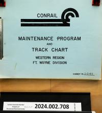 Fort Wayne Division, Western Region Track Chart, 1981-01-01